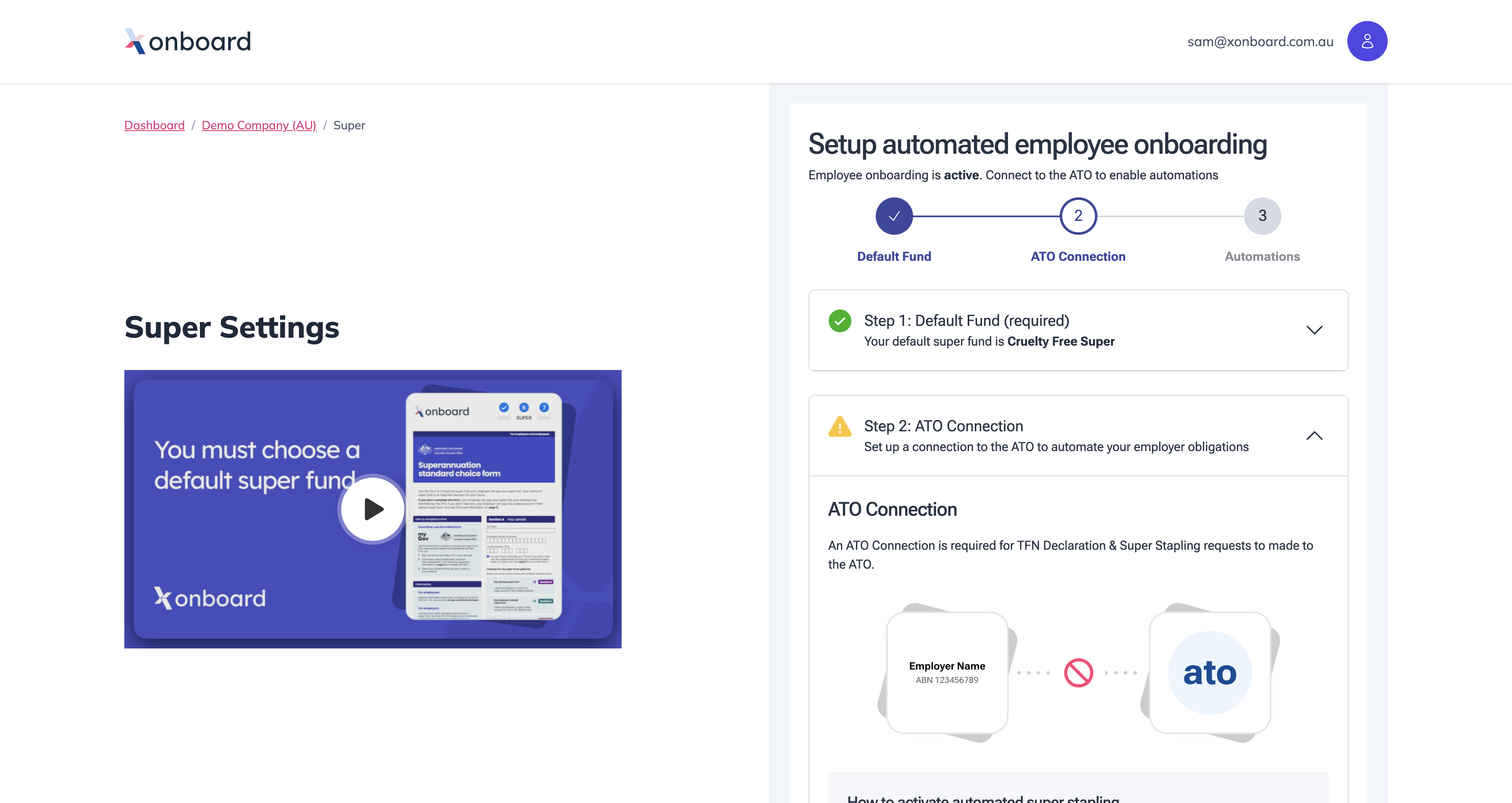 SuperAPI embed in Xonboard