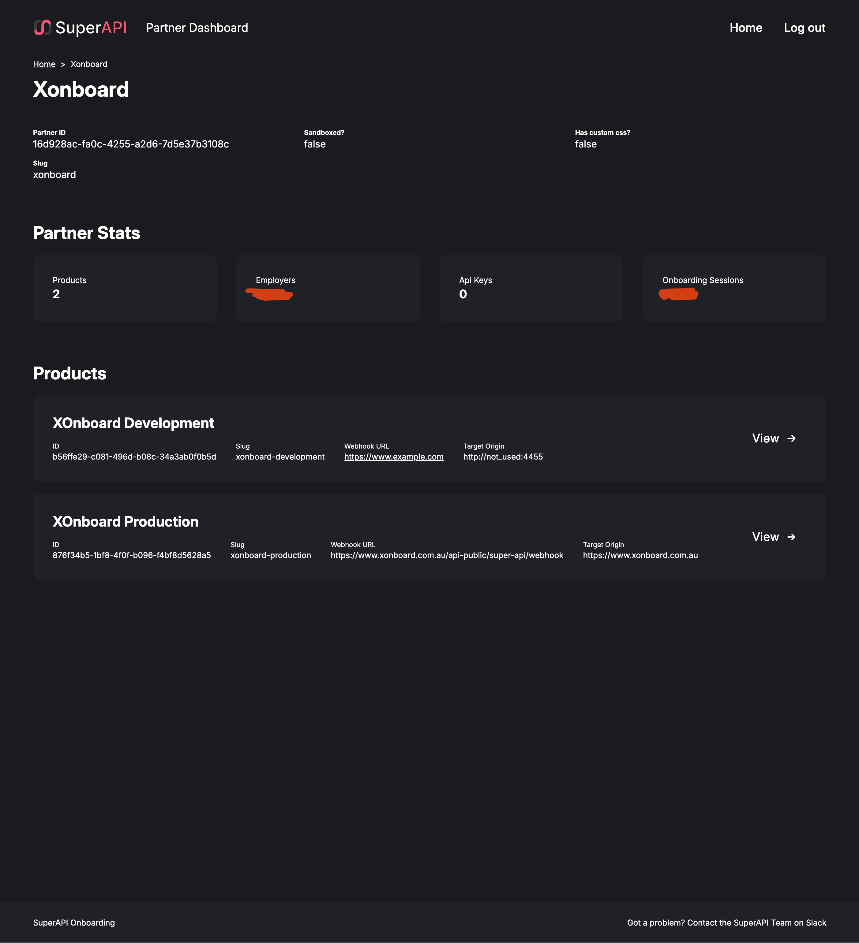 Partner dashboard 1